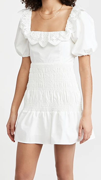 Shop Astr Patina Dress In White