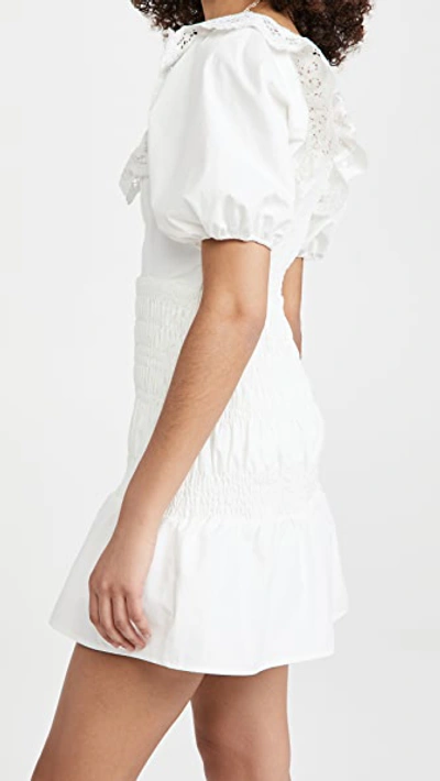 Shop Astr Patina Dress In White