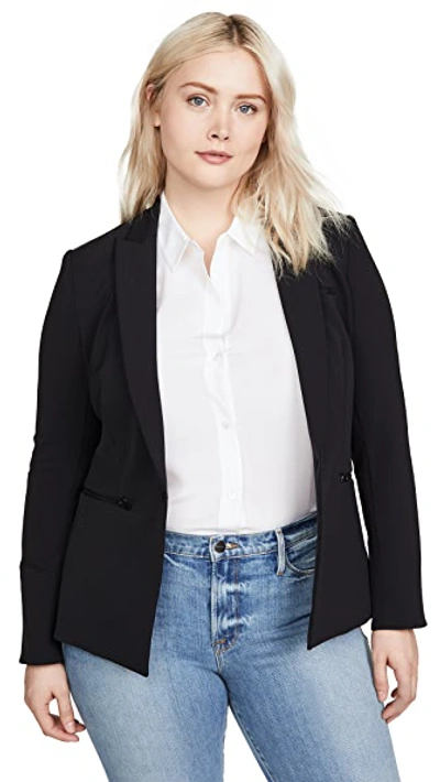 Veronica Beard Scuba Dickey Jacket In Black