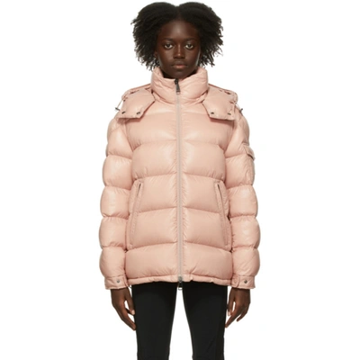 Shop Moncler Pink Down Maire Jacket In 512 Pink