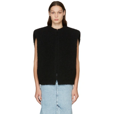 Shop Isabel Marant Black Wool Gwendae Vest In 01bk Black