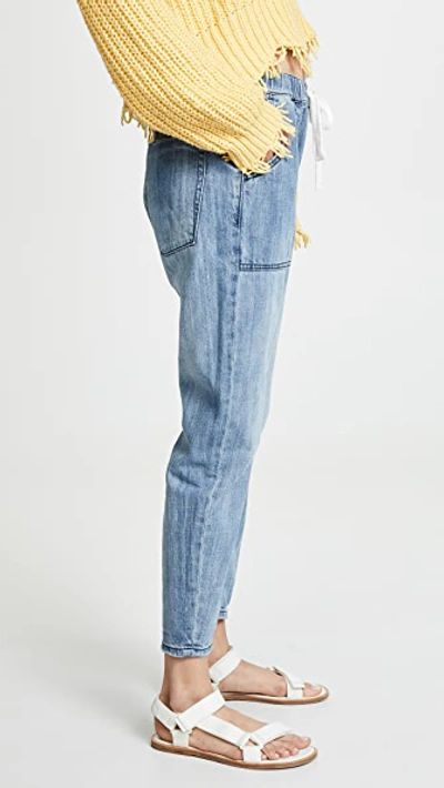 Shop One Teaspoon Shabbies Drawstring Boyfriend Jeans Original Blue