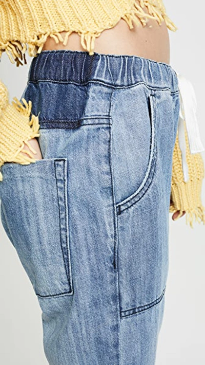 Shop One Teaspoon Shabbies Drawstring Boyfriend Jeans Original Blue