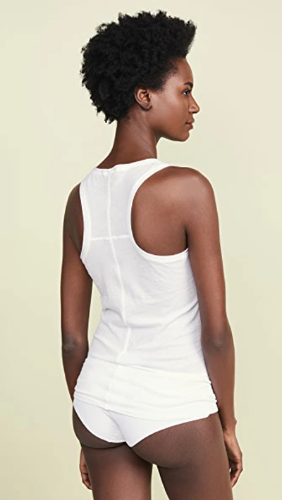 Skin Racer Back Tank In White