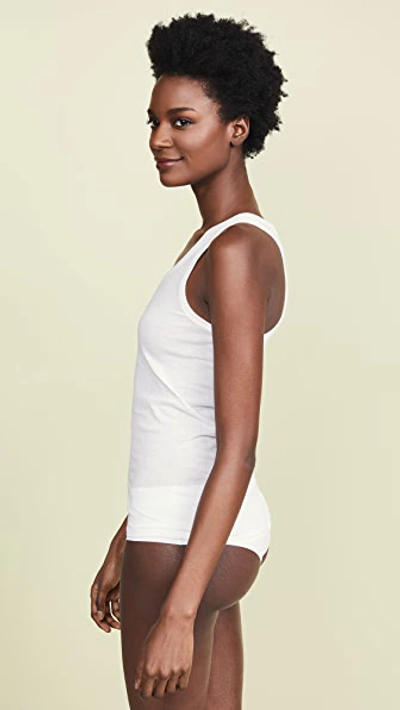 Skin Racer Back Tank In White