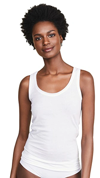 Skin Racer Back Tank In White