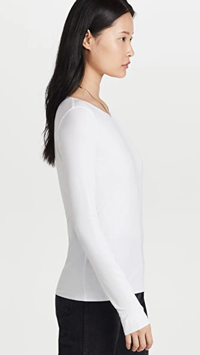 Shop Wolford Aurora Pure Pullover In White