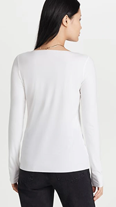 Shop Wolford Aurora Pure Pullover In White