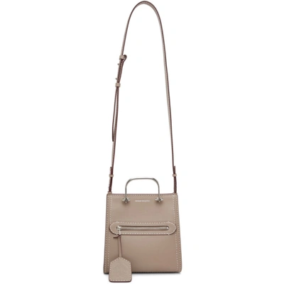 Shop Alexander Mcqueen Taupe 'the Short Story' Tote In 2350 Taupe
