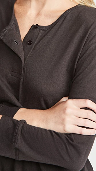 Shop The Great Sleep Henley In Almost Black