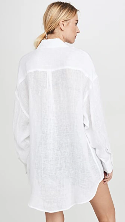 Vitamin A Playa Shirt Dress In White