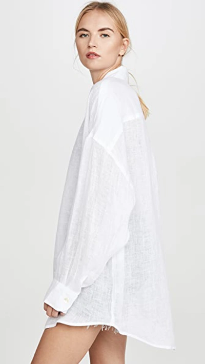 Vitamin A Playa Shirt Dress In White