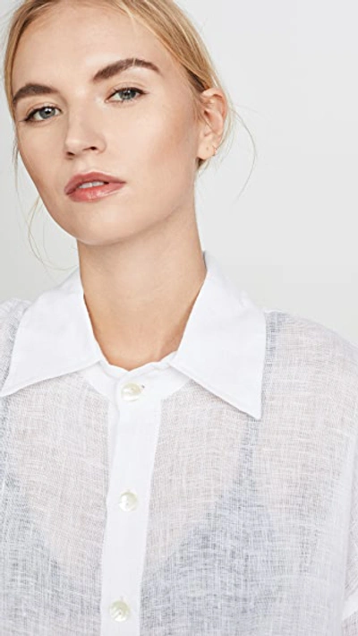 Vitamin A Playa Shirt Dress In White