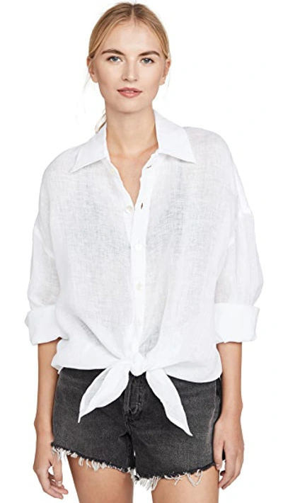Vitamin A Playa Shirt Dress In White