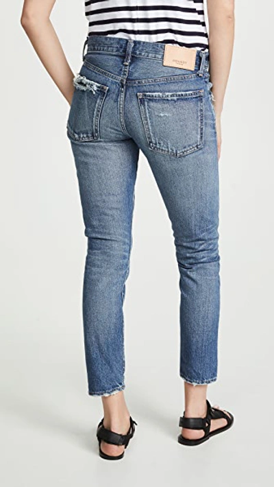 Shop Moussy Vintage Mv Vienna Tapered Jeans Blue