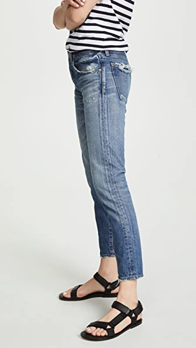 Shop Moussy Vintage Mv Vienna Tapered Jeans Blue