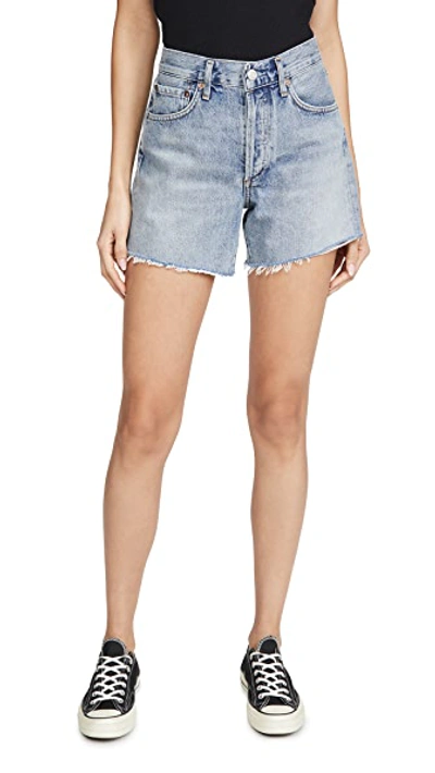 Shop Agolde Reese Relaxed Cutoff Shorts Wonder 26