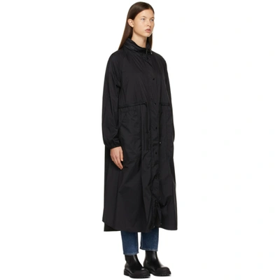 Shop Moncler Black Down Lin Coat In 999 Black
