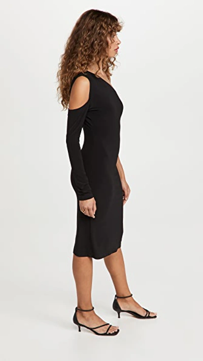 Shop Norma Kamali One Shoulder One Sleeve Dress