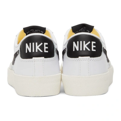 Shop Nike White & Off-white Blazer Low '77 Sneakers In White/black-sail-whi