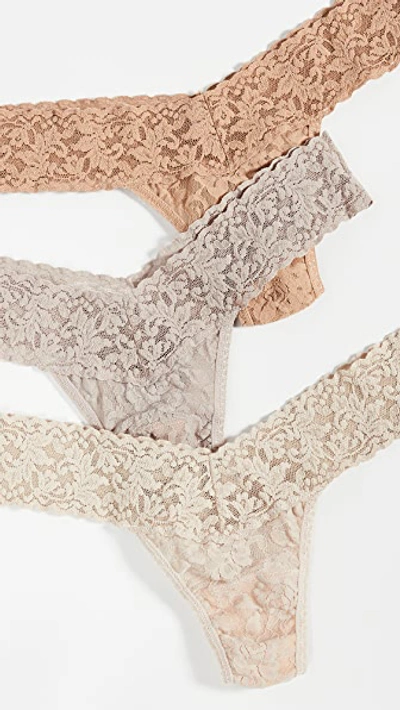 Shop Hanky Panky 3 Pack Neutrals Low Rise Thongs Neutral