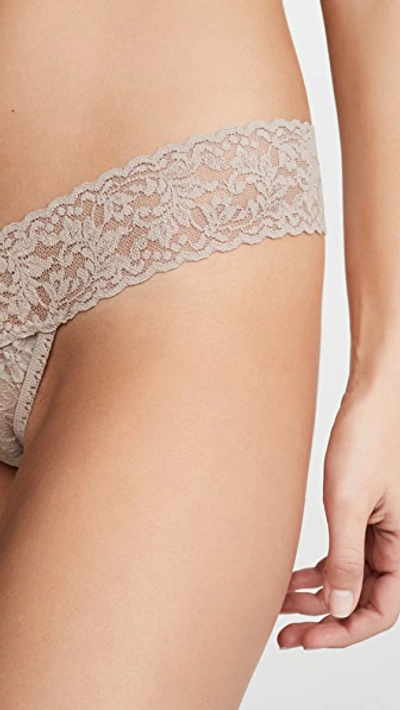 Hanky Panky 3 Pack Neutrals Low Rise Thongs In Neutral