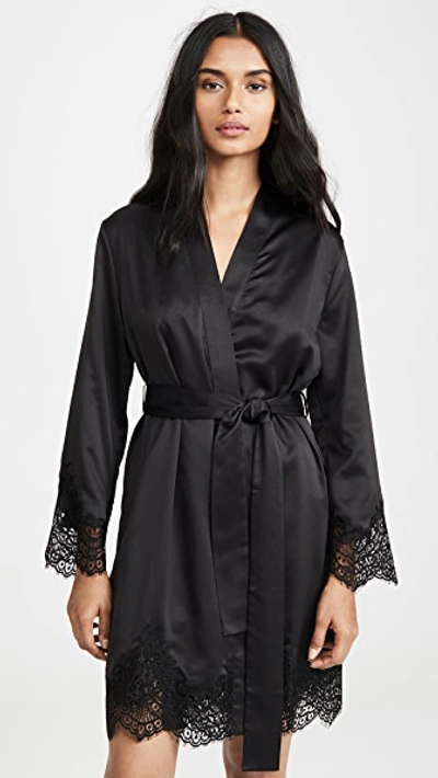 Shop Simone Perele Eclipse Kimono In Black