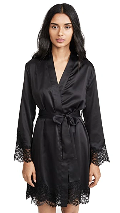 Shop Simone Perele Eclipse Kimono In Black