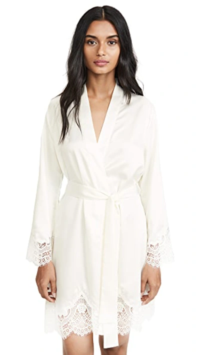 Shop Simone Perele Eclipse Kimono In Ivory