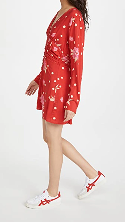 Shop Free People Date Night Mini Dress In Strawberry Combo