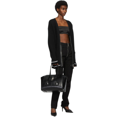 Shop Givenchy Black Integral Zip Jeans In 001 Black