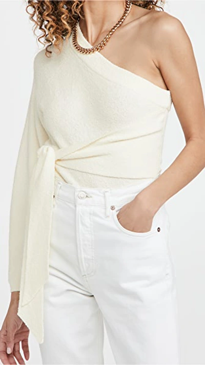 Shop Nanushka Cleto Sweater In Creme