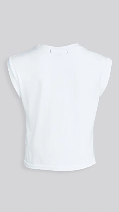 Amo Sleeveless Babe Tee In White