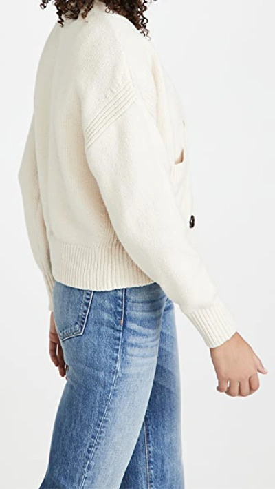 Shop A.l.c Vincent Cardigan In Cream