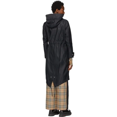 Shop Burberry Black Bacton Coat