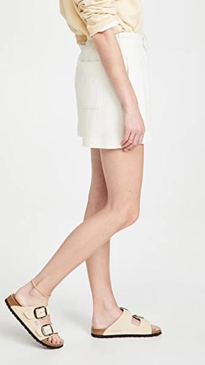 Shop Vince Pull On Shorts In Bone