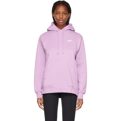 Nike Purple Sportswear Club Hoodie In Violet Star/violet S | ModeSens