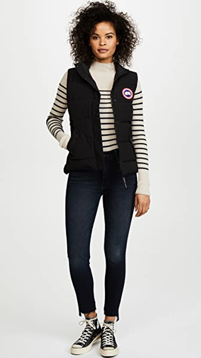 Canada Goose Freestyle Quilted Shell Down Vest In Black