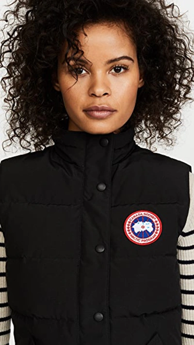 Canada Goose Freestyle Quilted Shell Down Vest In Black