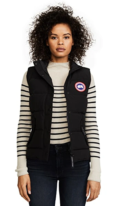 Canada Goose Freestyle Quilted Shell Down Vest In Black