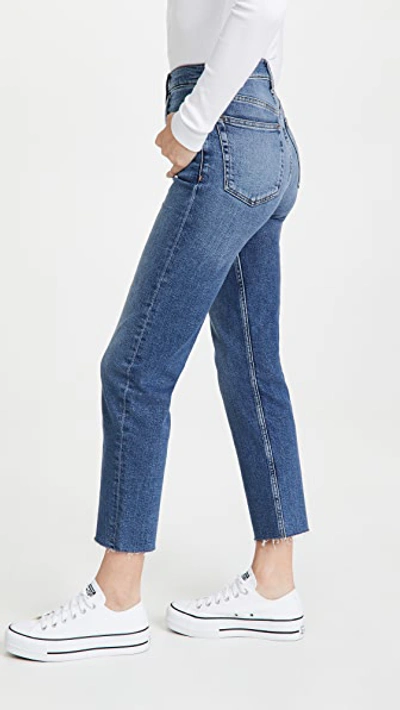Re/done High Rise Comfort Stretch Stove Pipe Jeans In Mid 70s