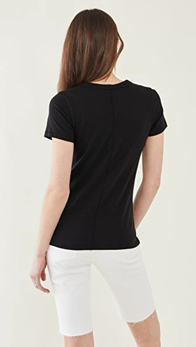 Shop Rag & Bone The Vee Tee Black