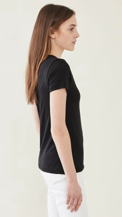 Shop Rag & Bone The Vee Tee Black