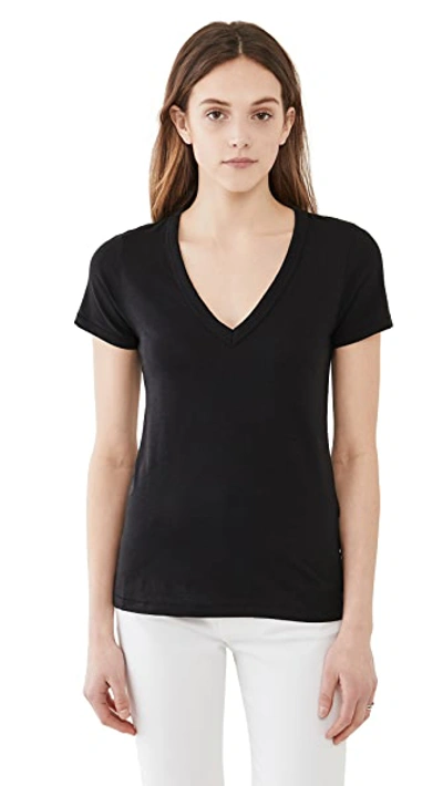 Shop Rag & Bone The Vee Tee Black