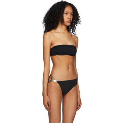 Shop Rick Owens Black Hydra Bandeau Bikini In 09 Black