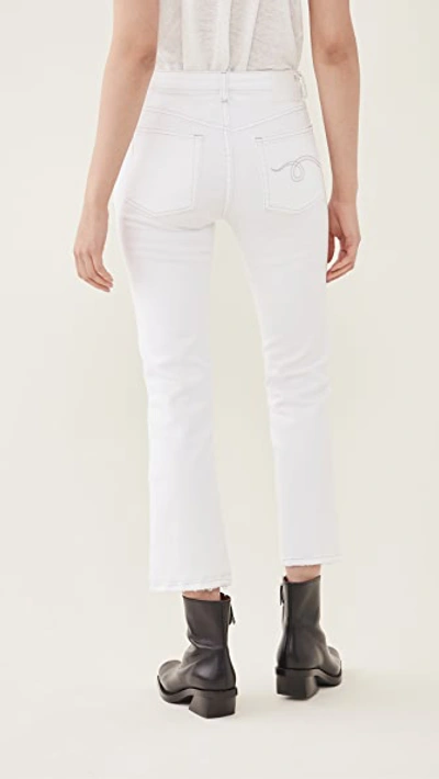 Shop R13 Kick Fit Jeans In Bale White