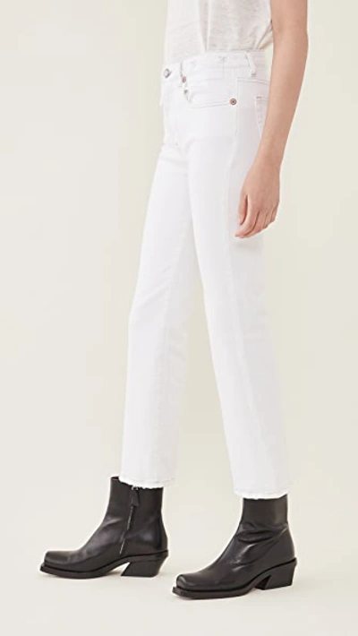 Shop R13 Kick Fit Jeans In Bale White