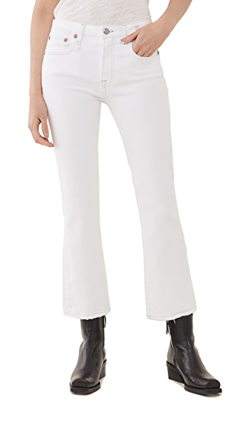 R13 kick fit jeans - White