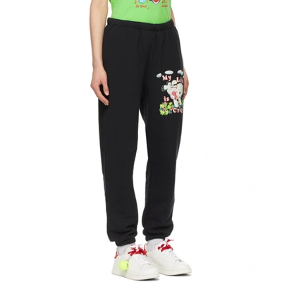 Shop Marc Jacobs Black Magda Archer Edition 'my Life Is Crap' Lounge Pants In 001 Black