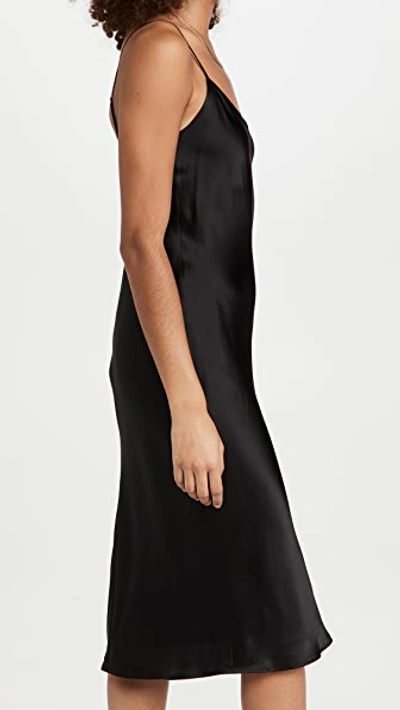 Shop L Agence Jodie V Neck Slip Dress Black